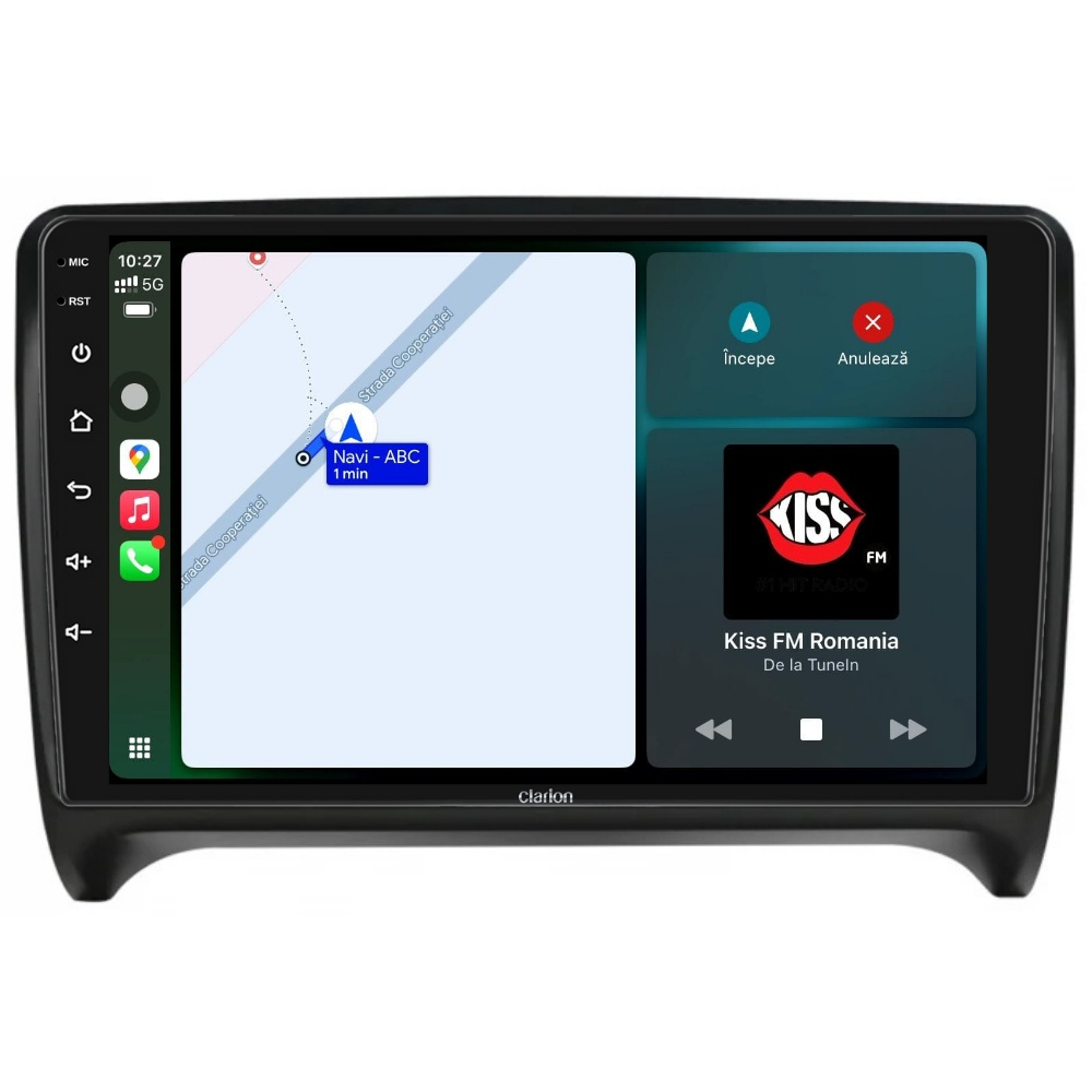 Navigatie CLARION Audi TT 2006-2014 9 inch 4GB 64GB 8 CORE [2]