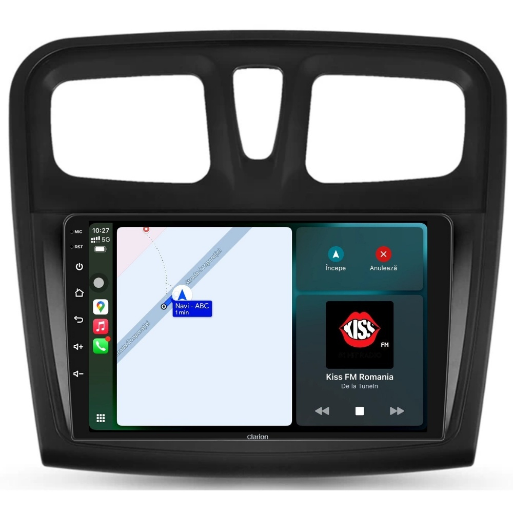 Navigatie CLARION Dacia Sandero 2 2012-2020 9 inch 4GB 64GB 4 CORE [2]