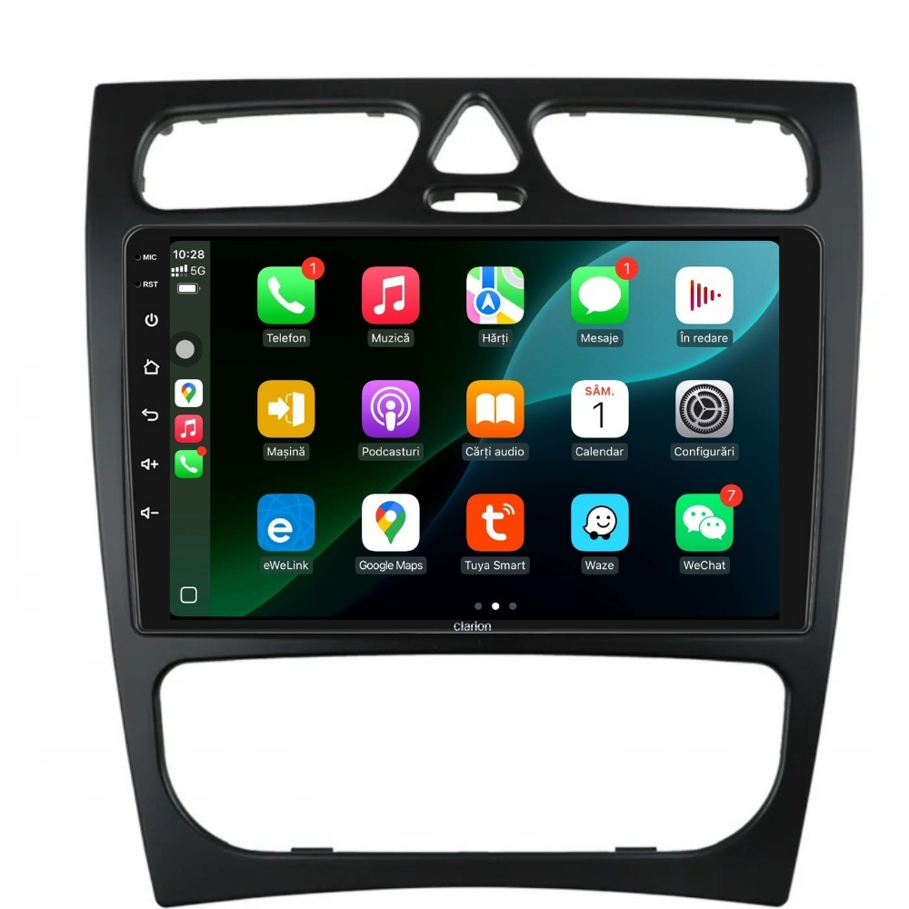 Navigatie CLARION Mercedes Benz C CLASS W203 2000-2004 9 inch 4GB 64GB 4 CORE [3]