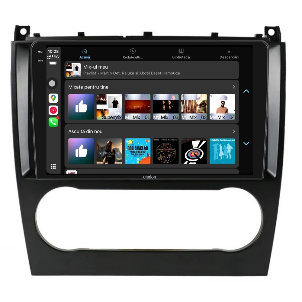 Navigatie CLARION Mercedes Benz C CLASS W203 2004-2007 2K 8GB 256GB 8 CORE [4]