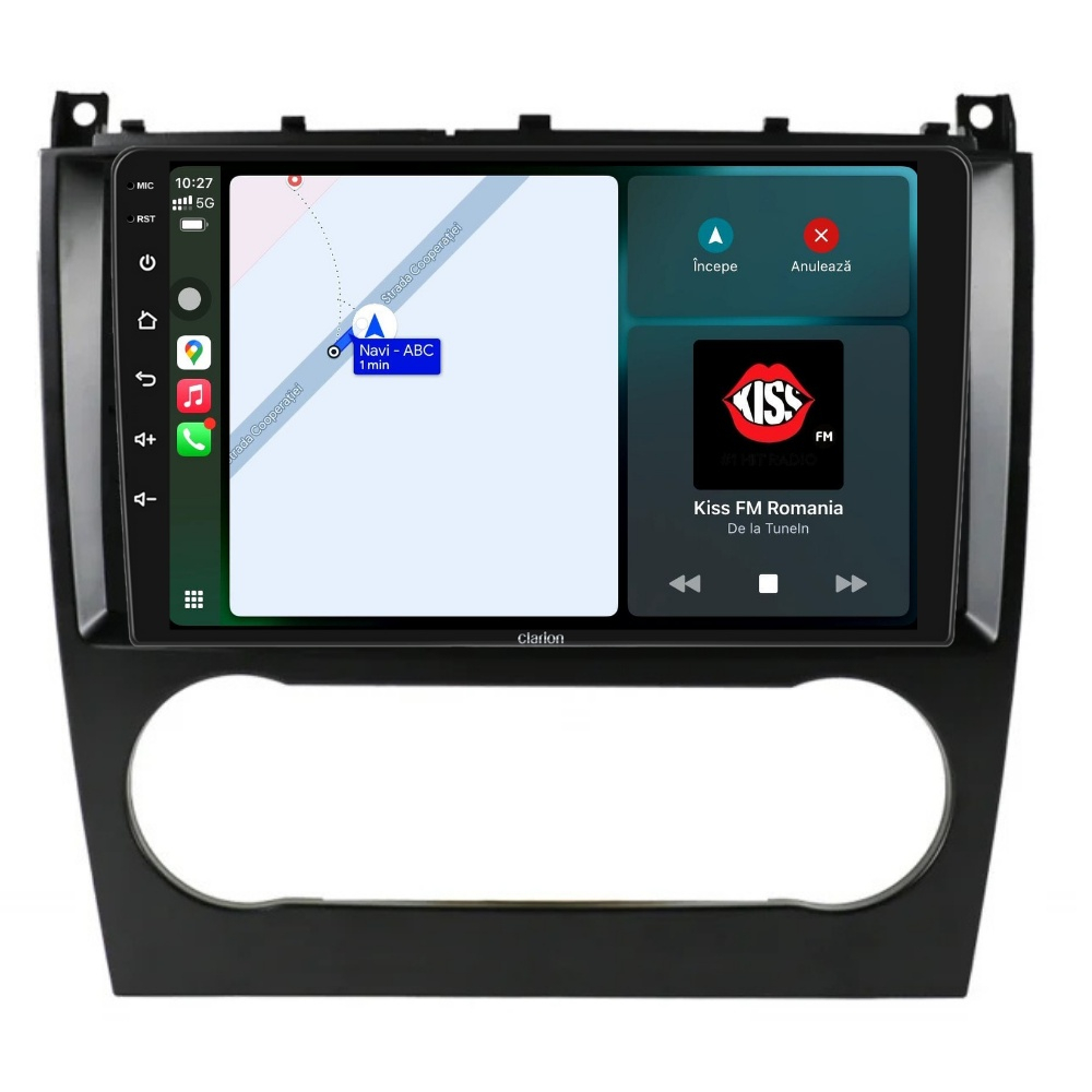 Navigatie CLARION Mercedes Benz C CLASS W203 2004-2007 9 inch 2GB 32GB 4 CORE [2]