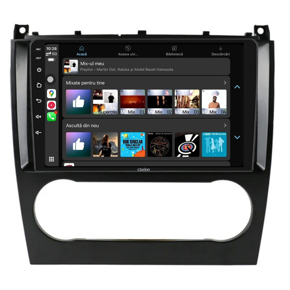 Navigatie CLARION Mercedes Benz C CLASS W203 2004-2007 9 inch 2GB 32GB 4 CORE [4]