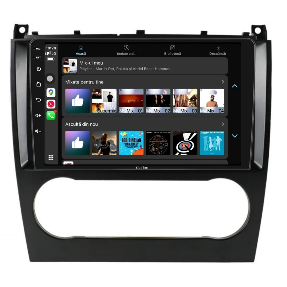 Navigatie CLARION Mercedes Benz C CLASS W203 2004-2007 9 inch 4GB 64GB 4 CORE [4]