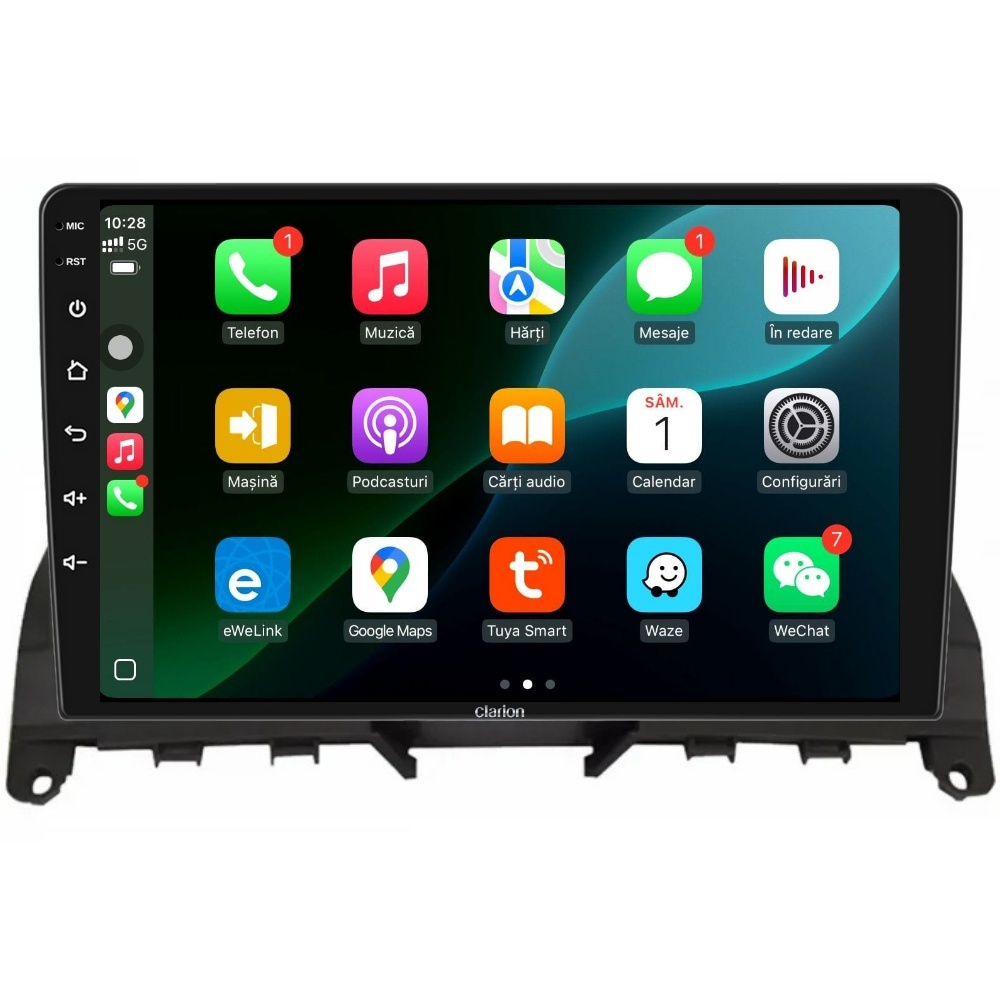 Navigatie CLARION Mercedes C Klass W204 2007-2014 9 inch 2GB 32GB 8 CORE [3]