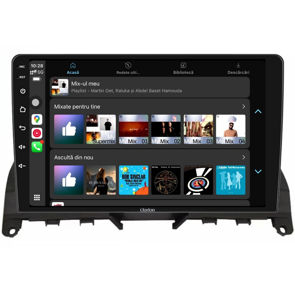 Navigatie CLARION Mercedes C Klass W204 2007-2014 9 inch 4GB 64GB 8 CORE [4]