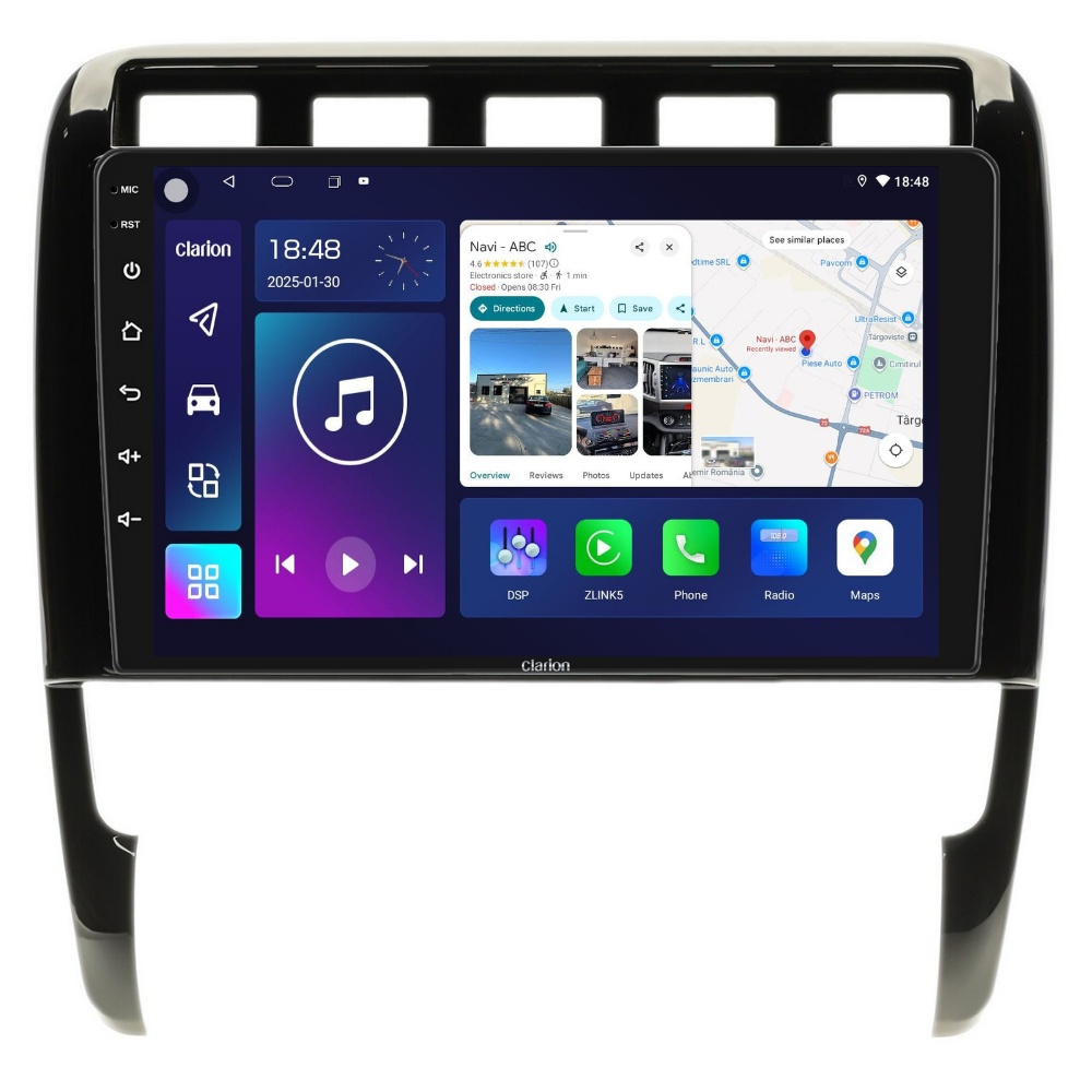 Navigatie CLARION Porsche Cayenne 2003-2010 9 inch 2GB 32GB 8 CORE [1]