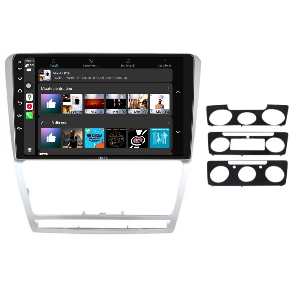 Navigatie CLARION Skoda Octavia 2 2004-2013 10 inch 4GB 64GB 4 CORE [4]