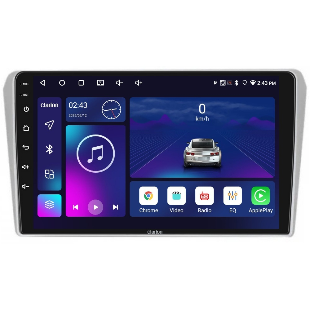 Navigatie CLARION Toyota Avensis T25 2003-2009 9 inch 4GB 64GB 4 CORE [1]