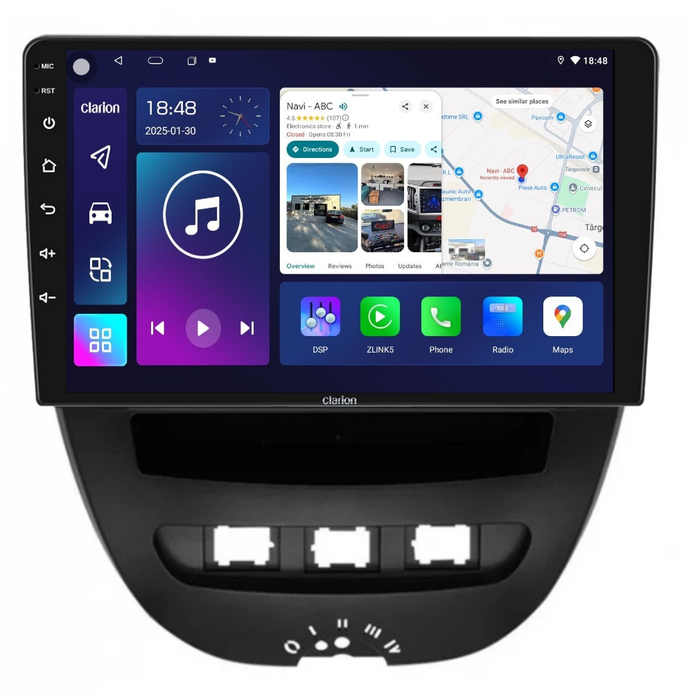 Navigatie CLARION Toyota Aygo 2005-2014 10 inch 4GB 64GB 8 CORE [1]