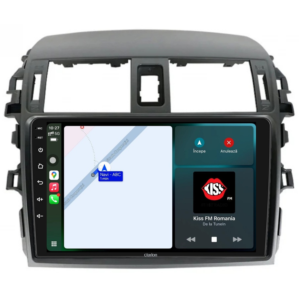 Navigatie CLARION Toyota Corolla E15 2007-2013 9 inch 2GB 32GB 4 CORE [2]