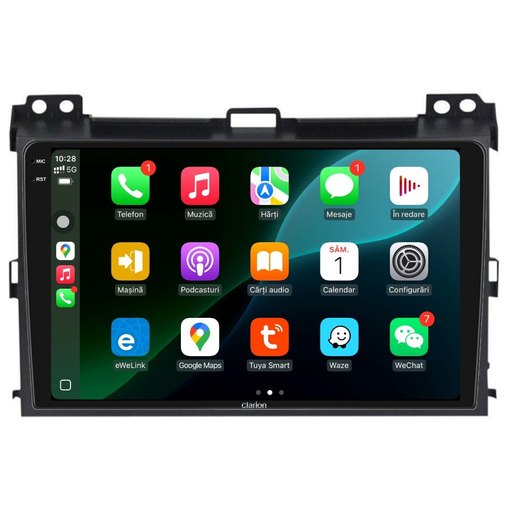 Navigatie CLARION Toyota Land Cruser Prado J12 2002-2010 2K 4GB 64GB 8 CORE [3]