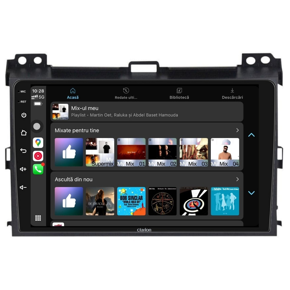 Navigatie CLARION Toyota Land Cruser Prado J12 2002-2010 9 inch 4GB 64GB 8 CORE [4]