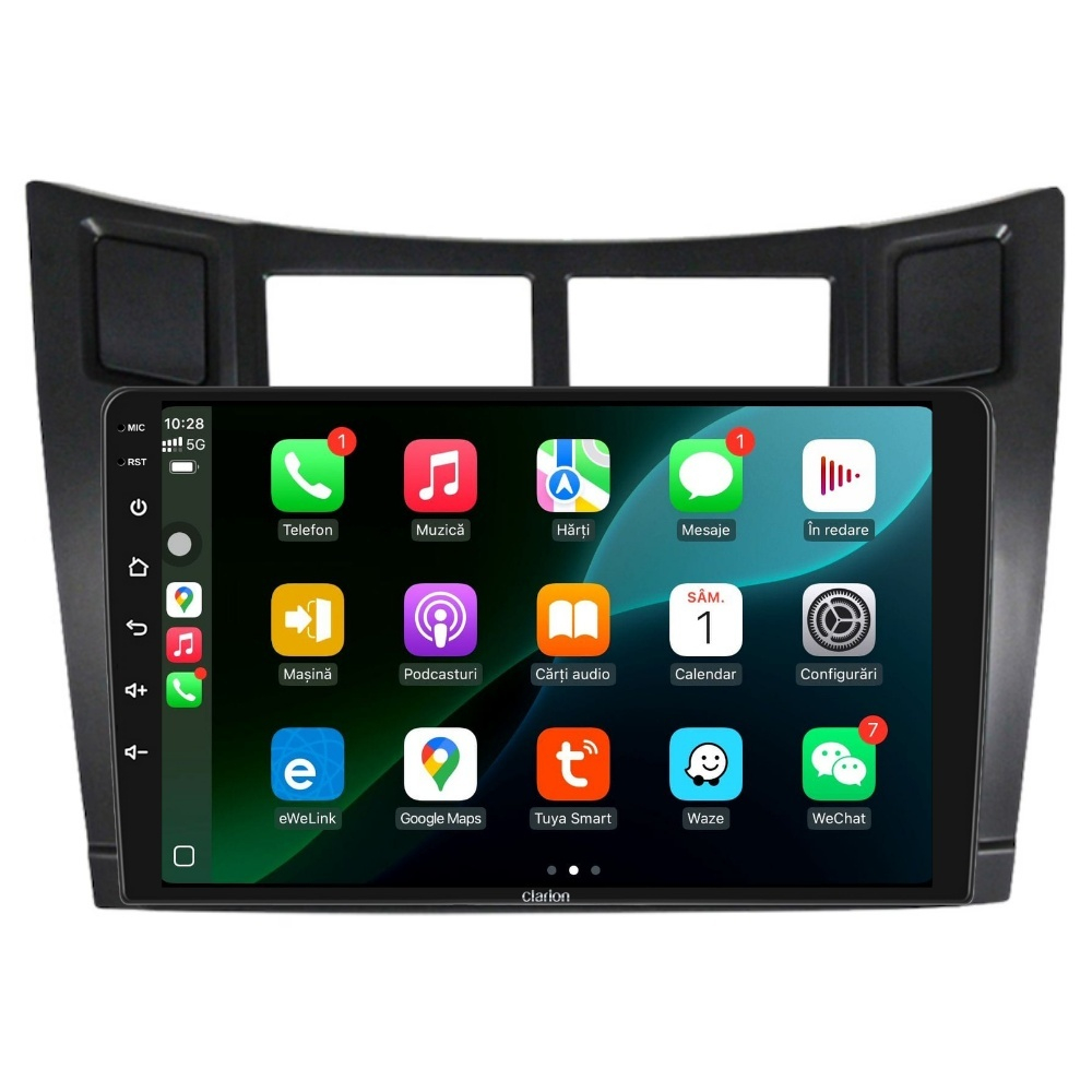Navigatie CLARION Toyota Yaris P9 2005-2015 9 inch 2GB 32GB 8 CORE [3]