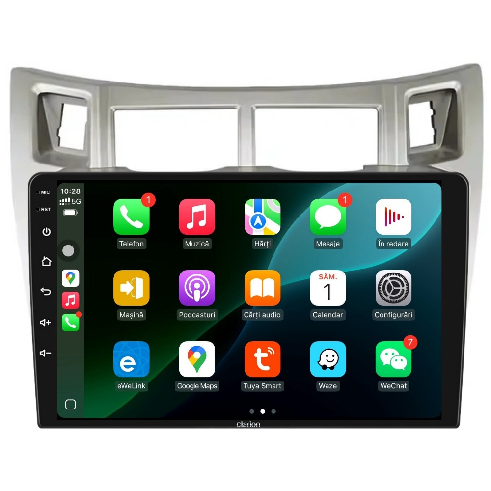 Navigatie CLARION Toyota Yaris P9 2005-2015 9 inch 2GB 32GB 8 CORE [3]