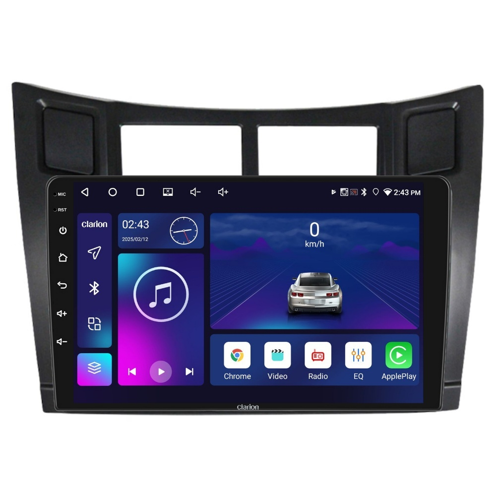 Navigatie CLARION Toyota Yaris P9 2005-2015 9 inch 4GB 64GB 4 CORE [1]