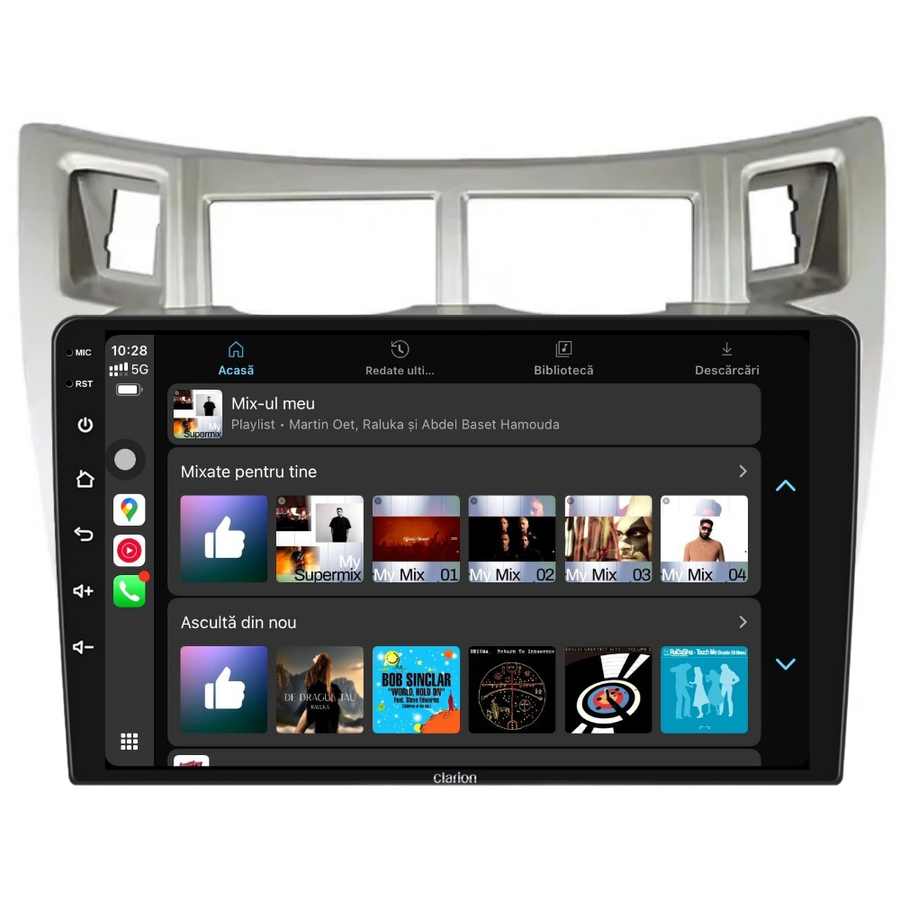 Navigatie CLARION Toyota Yaris P9 2005-2015 9 inch 4GB 64GB 8 CORE [4]