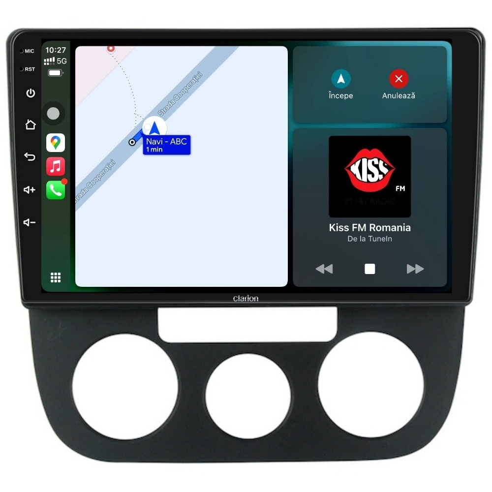 Navigatie CLARION VW Golf 5 2003-2010 10 inch 2GB 32GB 8 CORE [2]