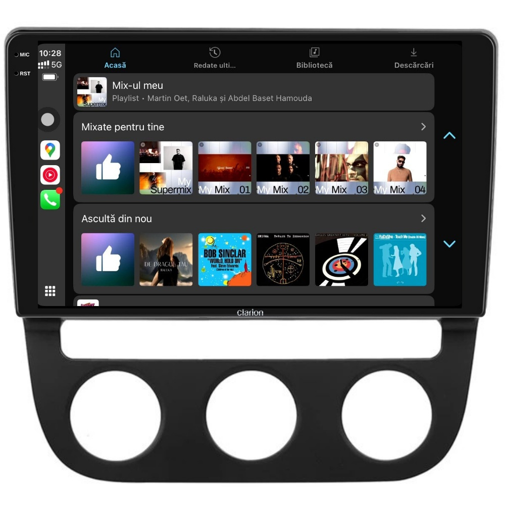 Navigatie CLARION VW Golf 5 2003-2010 2K 4GB 64GB 8 CORE [4]