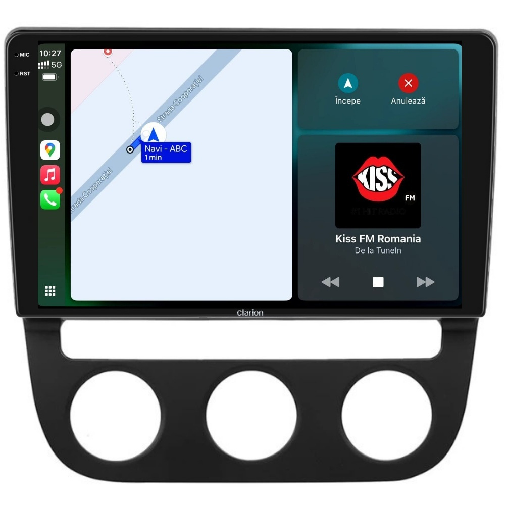 Navigatie CLARION VW Golf 5 2003-2010 2K 8GB 256GB 8 CORE [2]