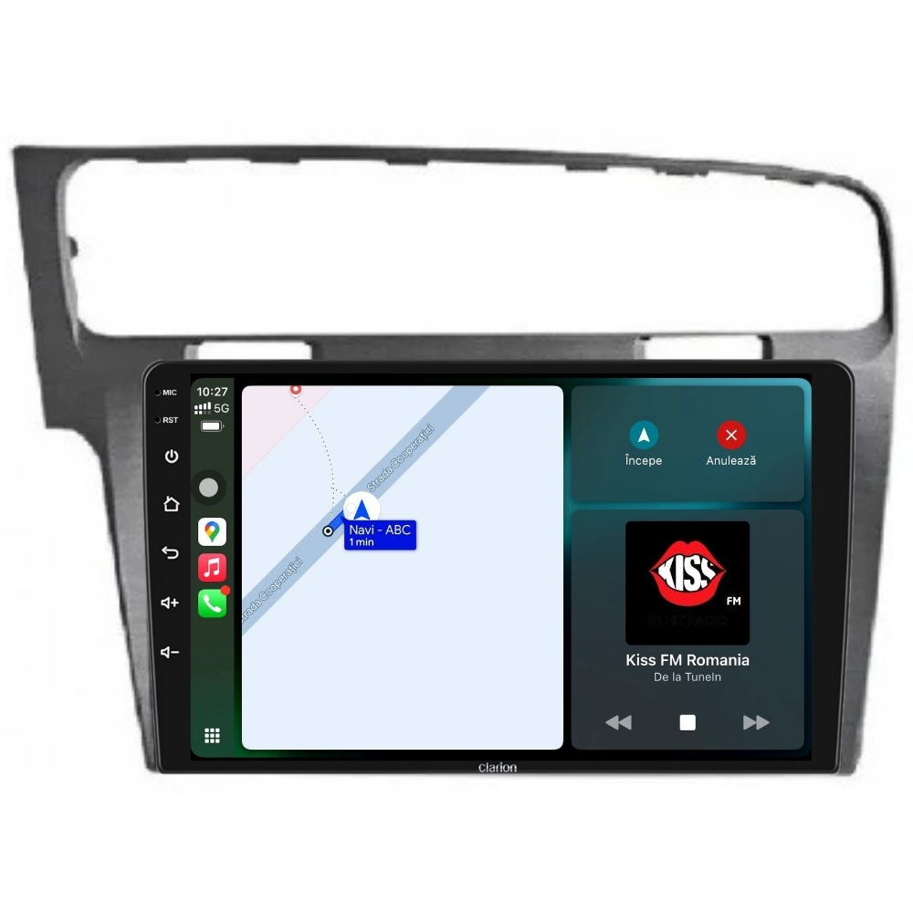 Navigatie CLARION VW Golf 7 2012-2020 10 inch 2GB 32GB 8 CORE [2]