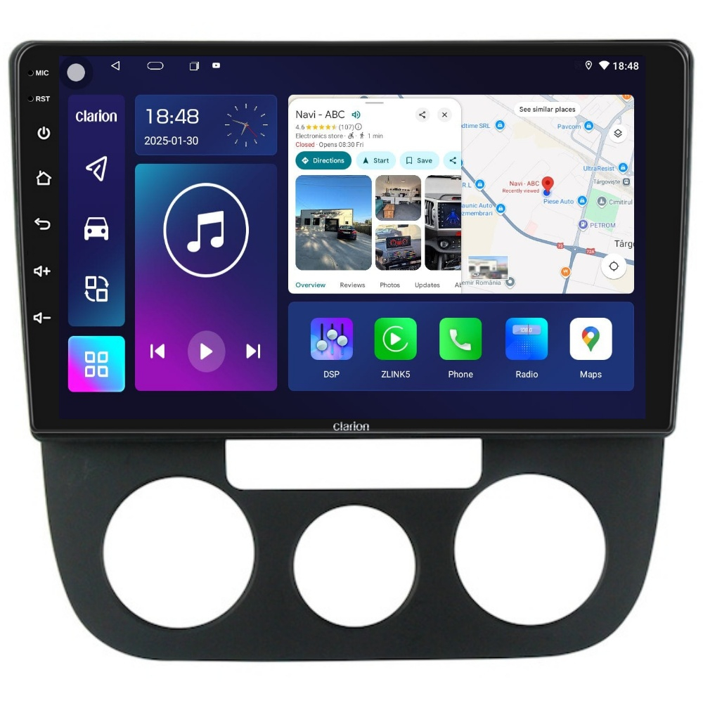 Navigatie CLARION VW Jetta 3 2004-2011 10 inch 4GB 64GB 8 CORE [1]