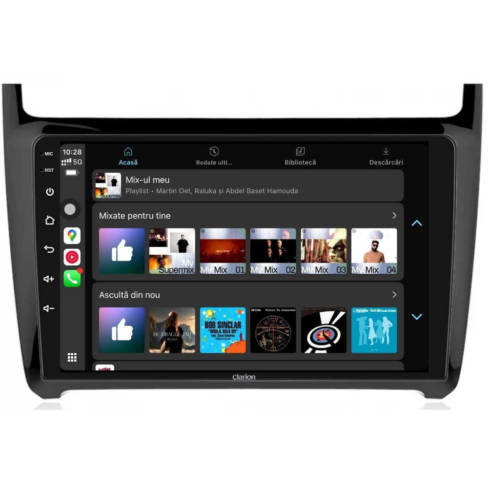 Navigatie CLARION VW Polo 6R 2009-2018 9 inch 4GB 64GB 4 CORE [4]