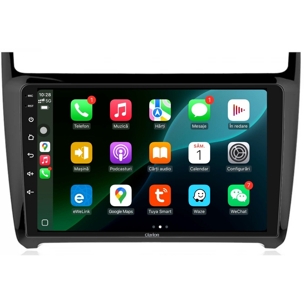 Navigatie CLARION VW Polo 6R 2009-2018 9 inch 4GB 64GB 8 CORE [3]