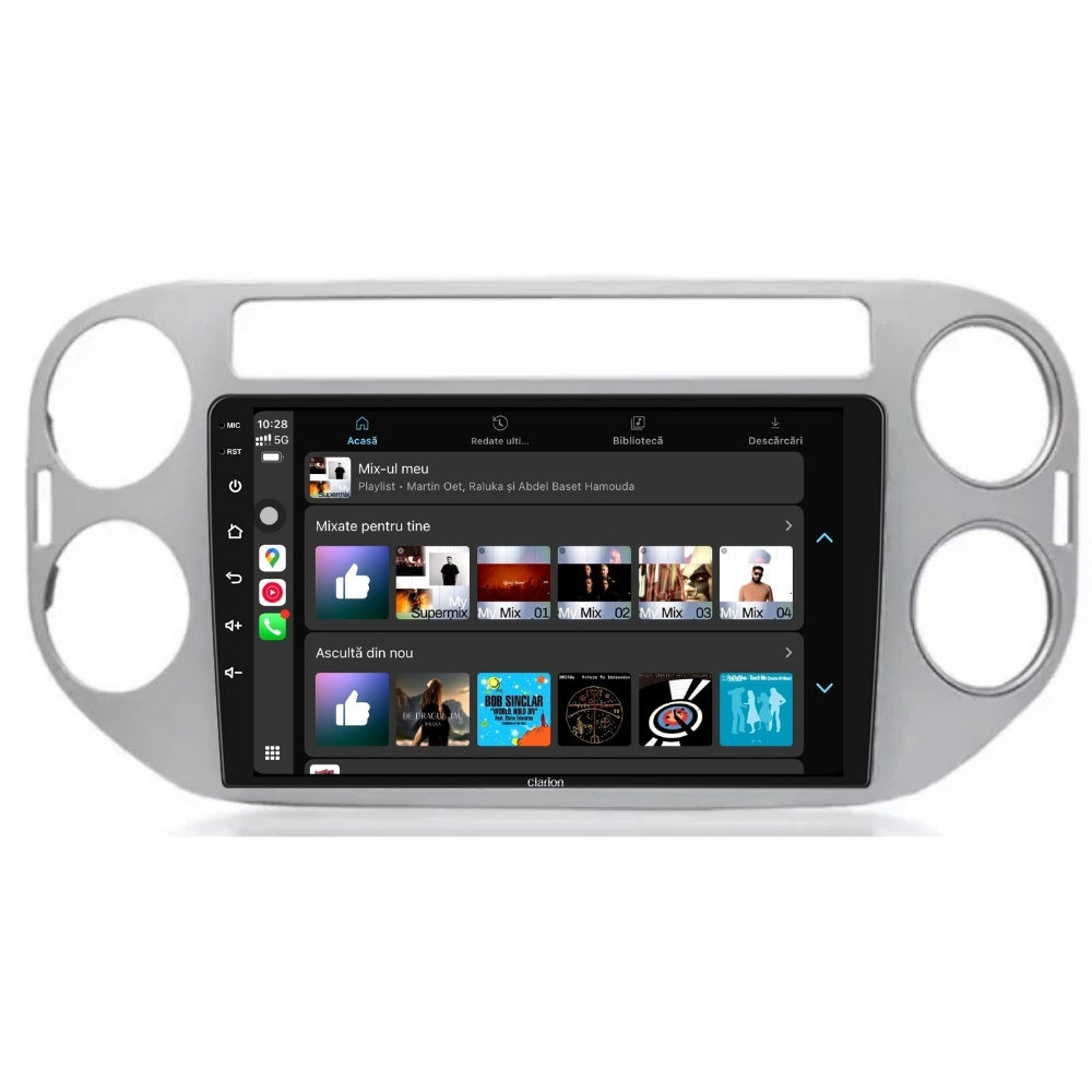 Navigatie CLARION VW Tiguan 1 2007-2018 9 inch 4GB 64GB 4 CORE [4]