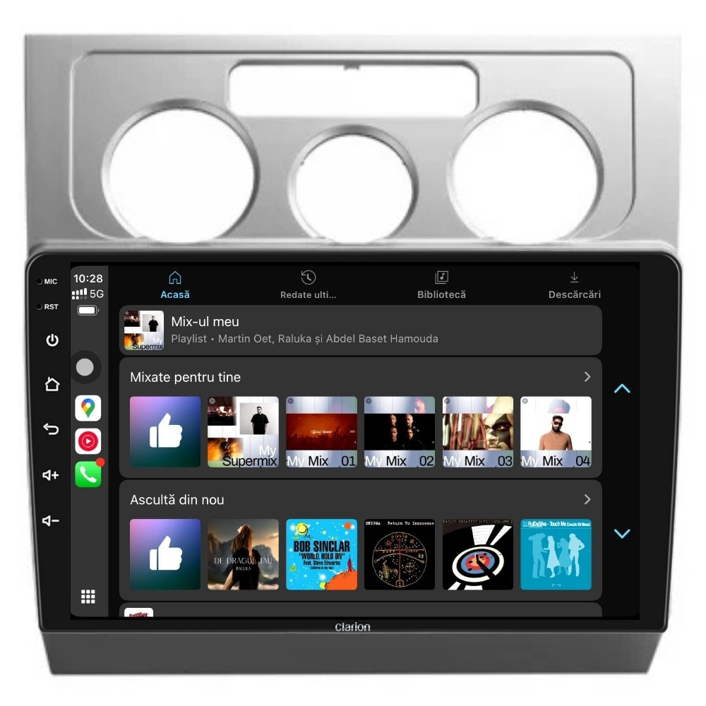 Navigatie CLARION VW Touran 1 2003-2010 10 inch 4GB 64GB 4 CORE [4]