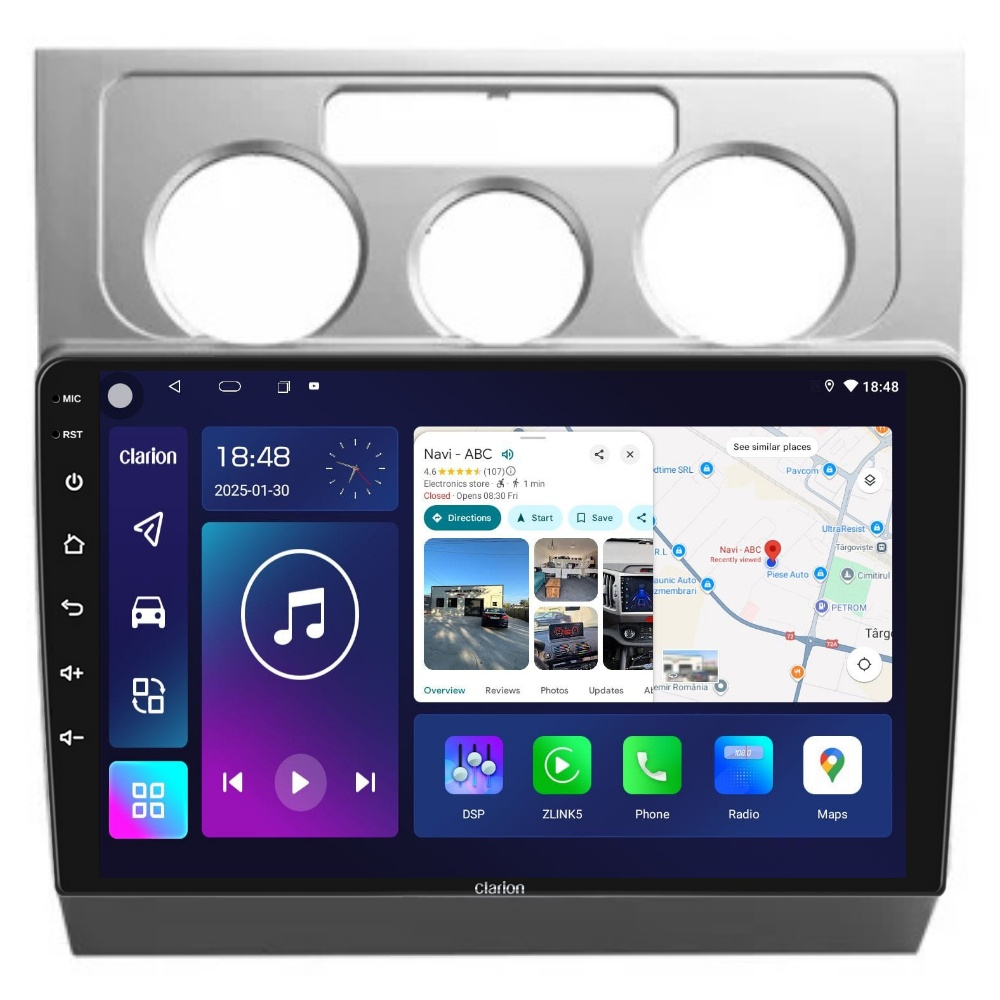 Navigatie CLARION VW Touran 1 2003-2010 10 inch 4GB 64GB 8 CORE [1]