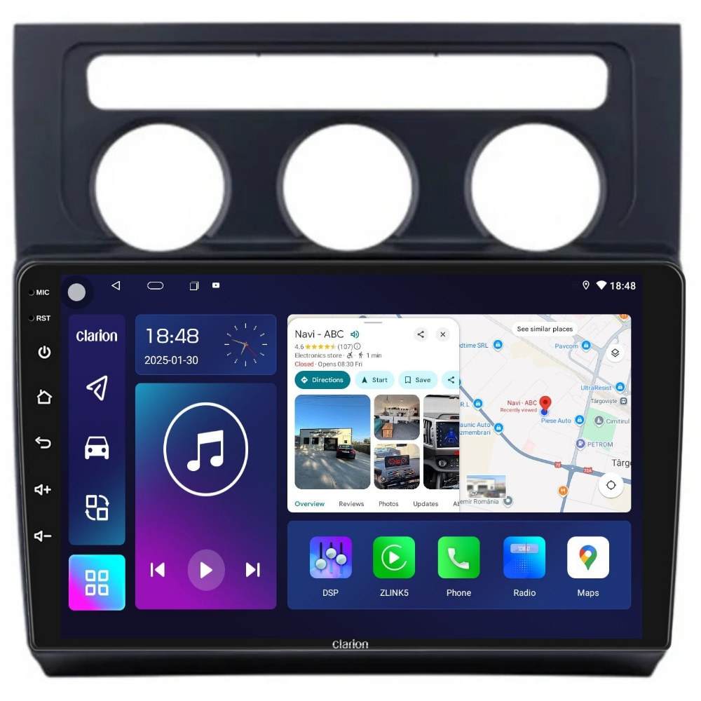 Navigatie CLARION VW Touran 1 2003-2010 10 inch 4GB 64GB 8 CORE [1]