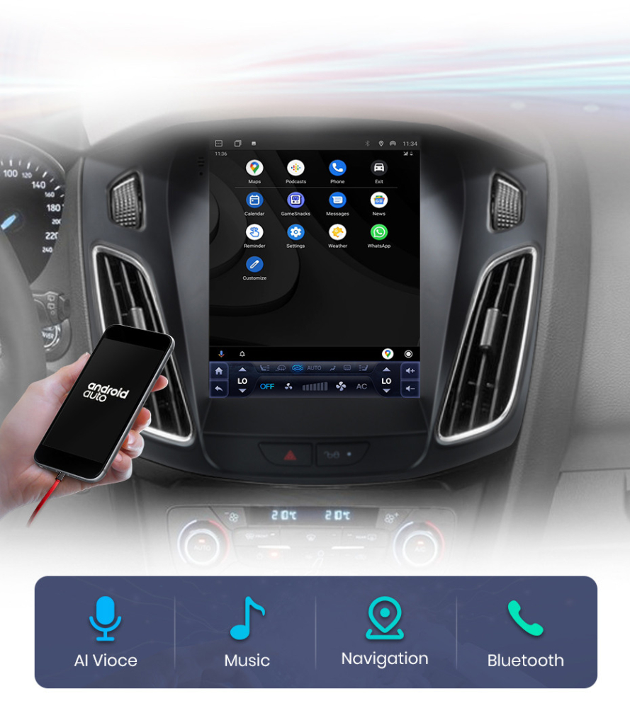 Navigație FORD Focus 3 9.7 inch 4GB 64GB Android [6]