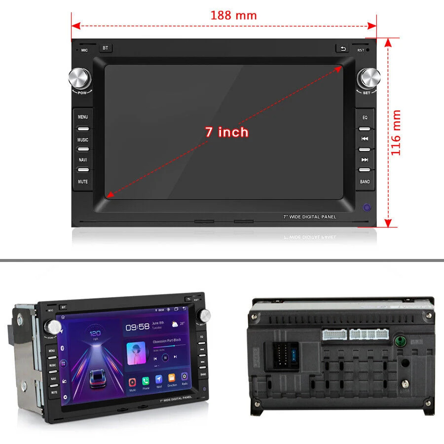 Navigație FORD Galaxy 1995 7 inch 4GB 64GB Android [3]