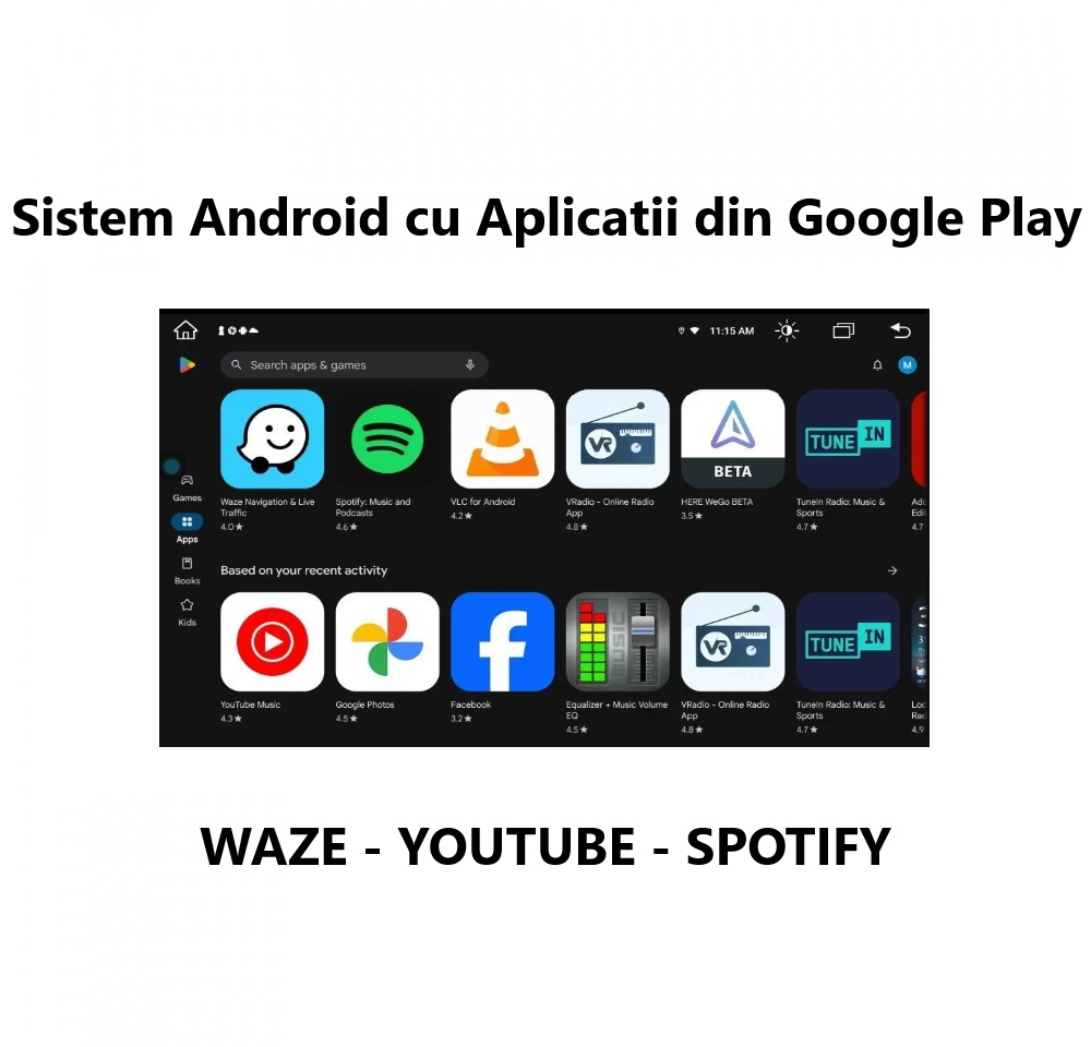 Navigatie Mercedes Benz E KLASS W211 CLS W219 7 inch 2GB 32GB 4 Core [4]