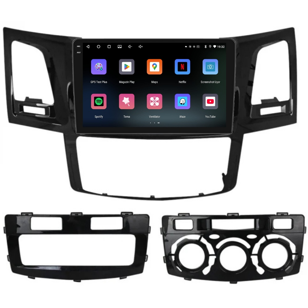 Navigatie PilotOn Toyota Hilux 2005-2015 9 inch 4GB 64GB 8 CORE [2]