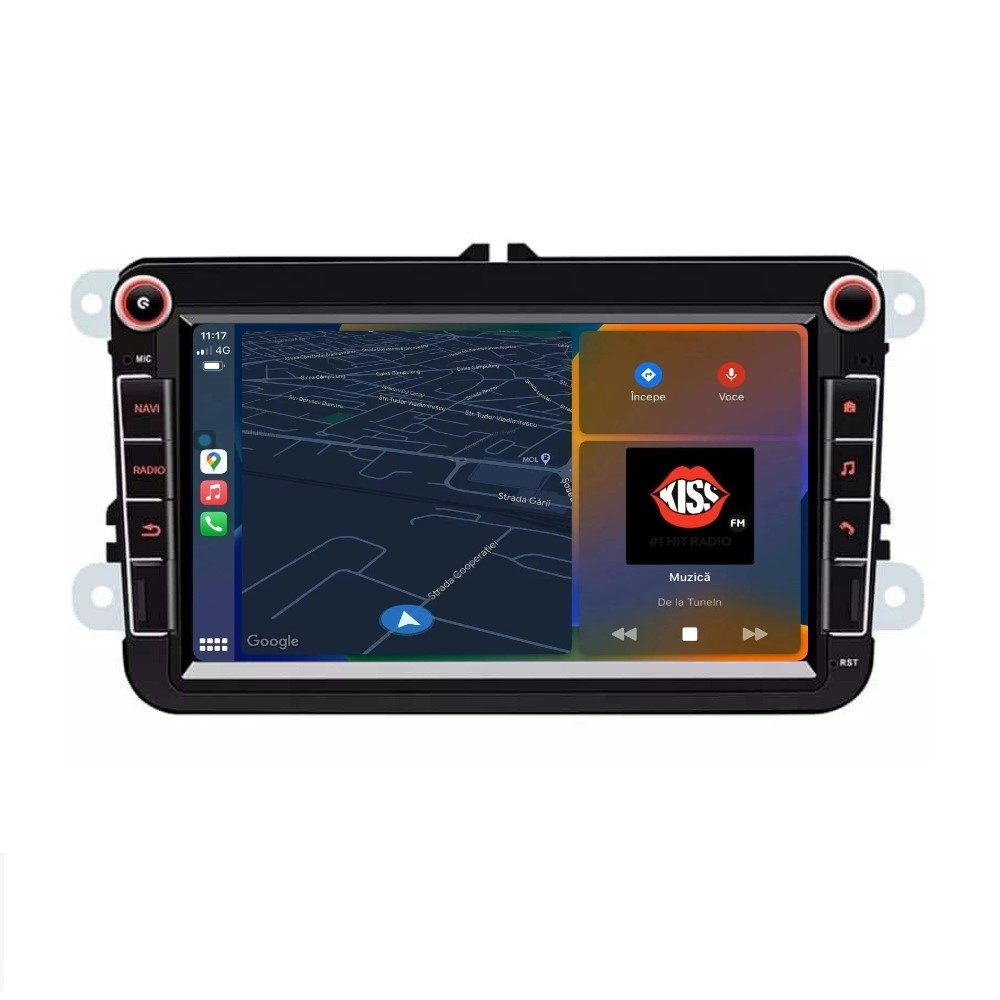 Navigatie Skoda Octavia 2 2004-2013 8 inch QLED 4GB 64GB 8 Core 4G [2]