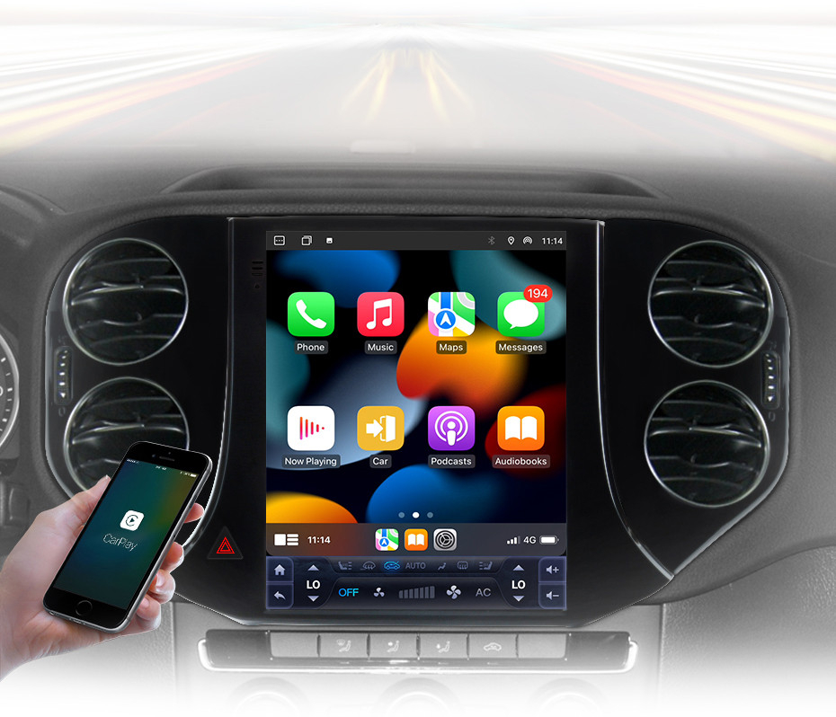 Navigatie TIP TESLA VW Tiguan 1 2007-2018 9.7 inch 6GB 128GB 8 Core 4G [2]