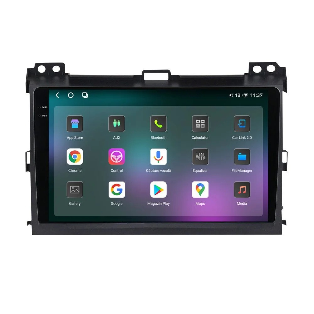 Navigatie Toyota Land Cruiser Prado J12 2002-2010 2K QLED 12GB 256GB 8 Core 4G [2]