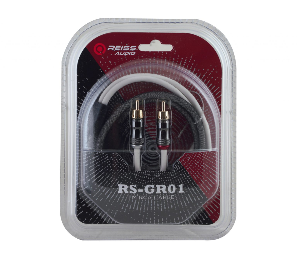 Reiss Audio RS-GR01 – Cablu RCA Profesional Împletit 1 Metru [2]