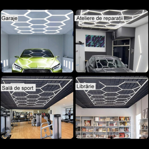 Conector Tip Y pentru Honeycomb Hexagon Light LED – Îmbinare Modulară Sistem Iluminat Garaj – LEDECK [6]