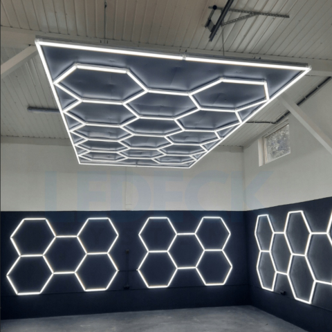 Lumină LED Hexagonală Modulară Custom – Sistem Extensibil Honeycomb pentru Spații Profesionale [2]