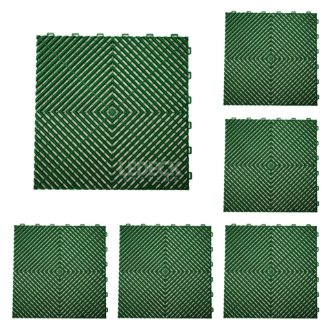 Pardoseala Modulara - Pardoseala Modulara Plastic PP – Exterior, Garaj Auto, Service, Terasa - VERDE (preț pe m²)