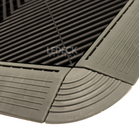 Colț Pardoseala Modulara Plastic PP – GRI [3]