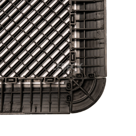 Rampa laterală cu prindere exterioară (mama) – Pardoseala Modulara Plastic PP – Negru [5]