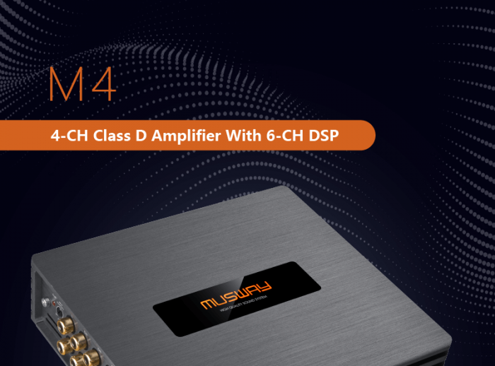 AMPLIFICATOARE CU DSP - Amplificator MUSWAY M4+ DSP