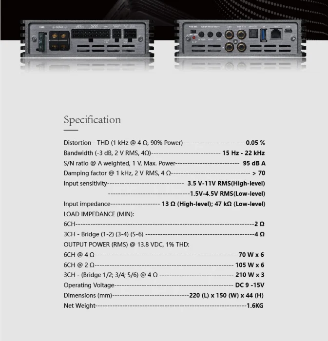 Amplificator MUSWAY M6 DSP [1]