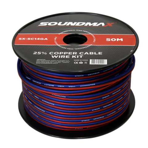 TOATE PRODUSELE - Cablu multifilar CCAW Soundmax SX-SC14GA 2x2mm rola 50m