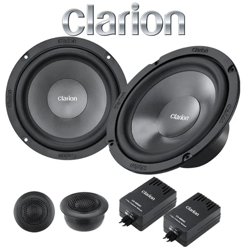 DIFUZOARE - Difuzoare Auto Clarion, SH1636C, Set componente 2 cai + accesorii, 6,5 inch, 50W RMS, 4Ω