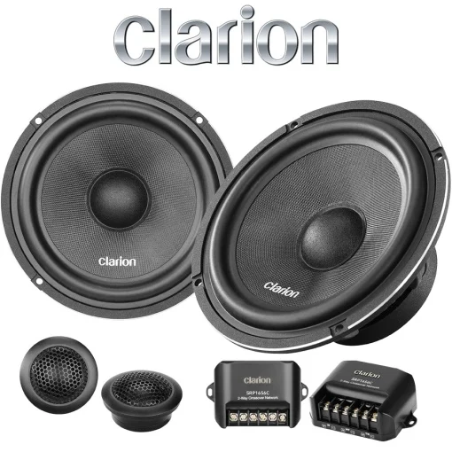 DIFUZOARE - Difuzoare Auto Clarion, SRP1656C, Set componente 2 cai + accesorii, 6,5 inch, 60W RMS, 4Ω