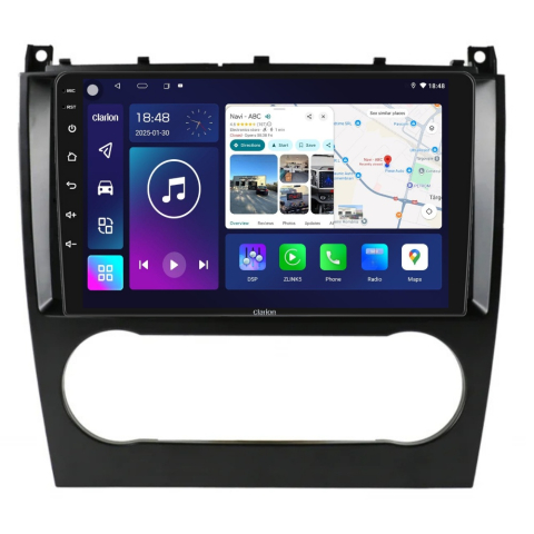 MERCEDES - Navigatie CLARION Mercedes Benz C CLASS W203 2004-2007 9 inch 4GB 64GB 8 CORE